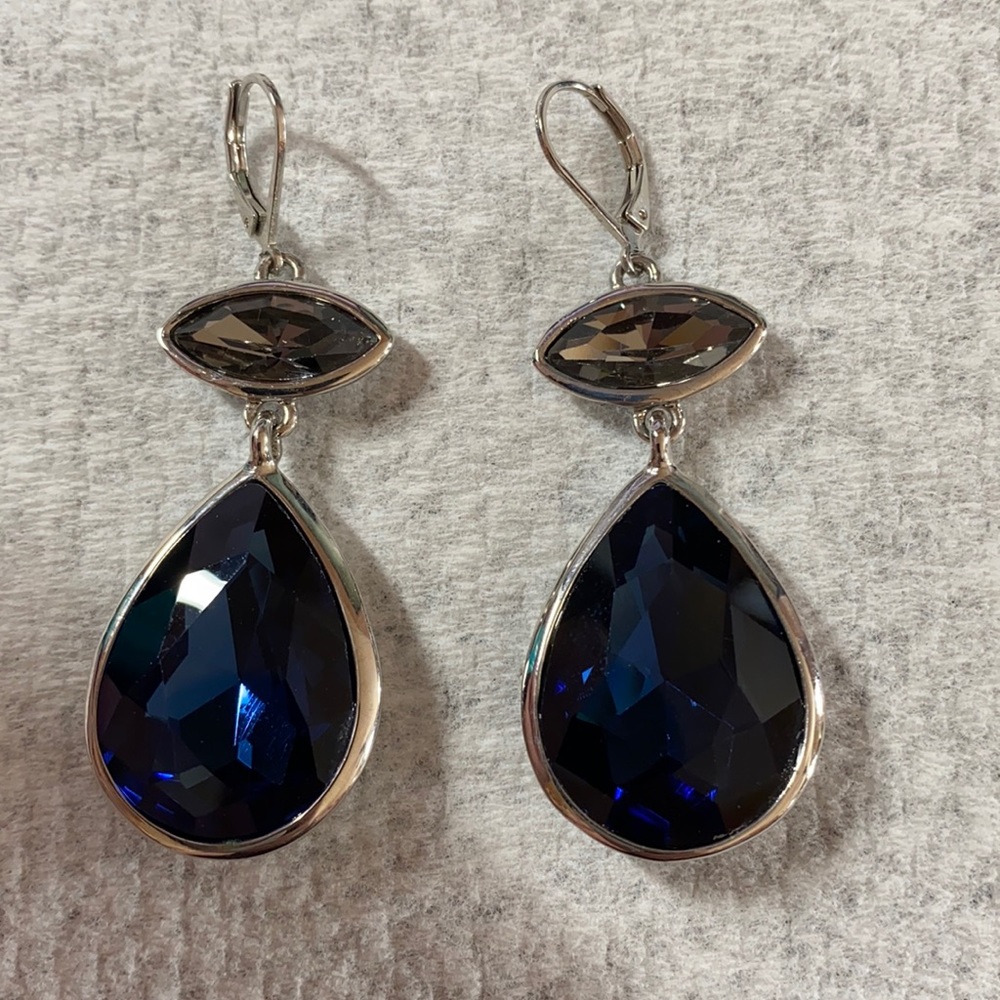 Kenneth Cole double drop earrings
